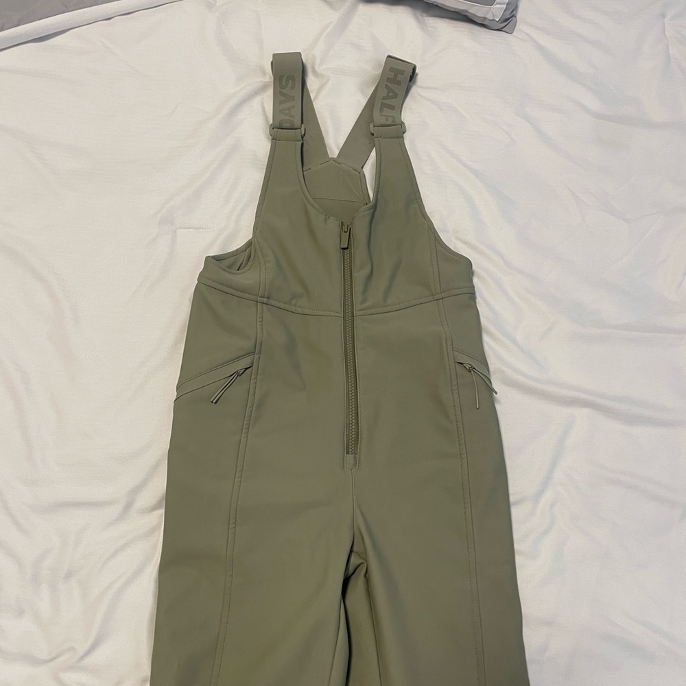 Sage Green Halfdays Isabel Soft-Shell Bib Pant